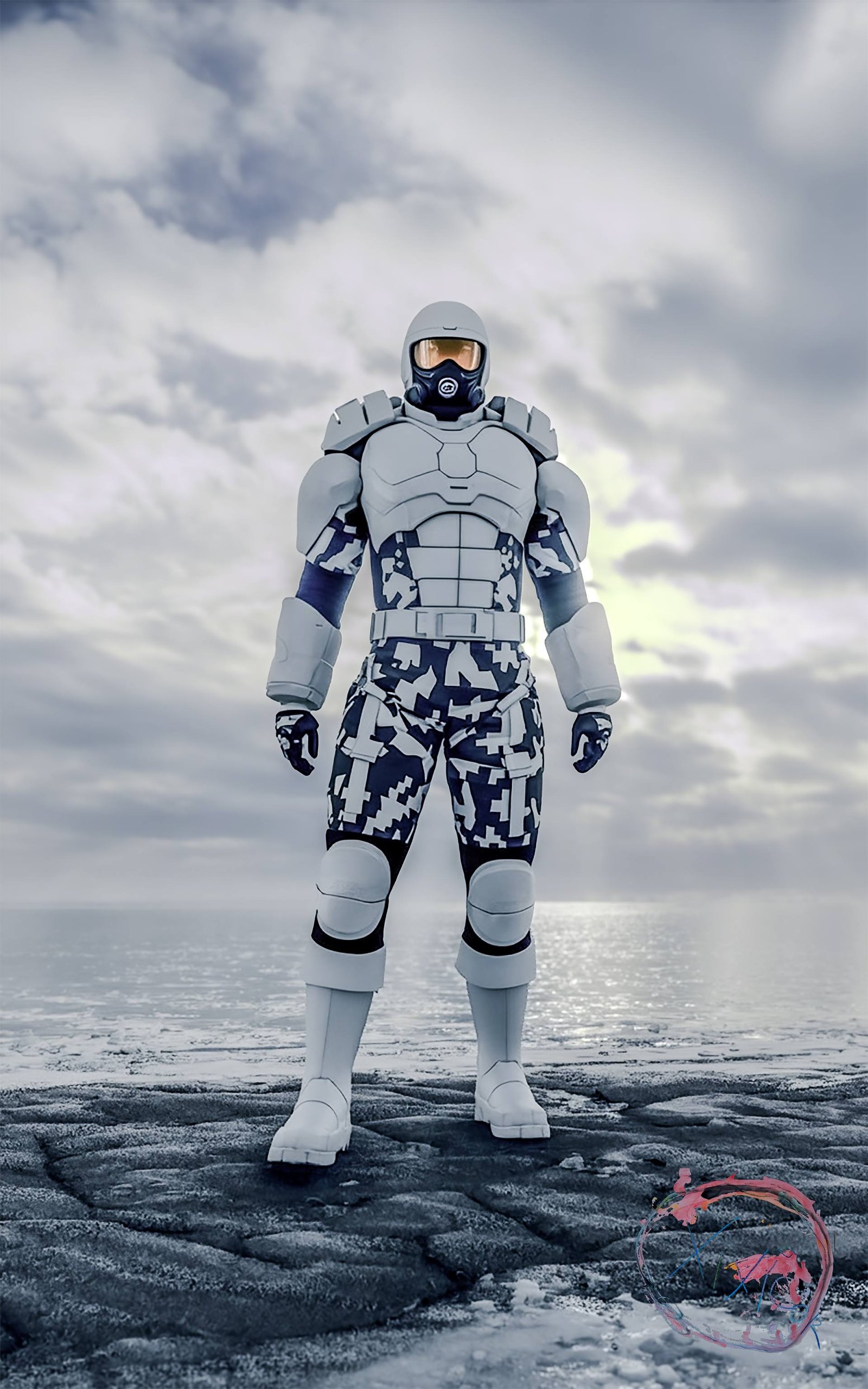 Figura blindada de Sirocco combina camuflaje polar, protección y movilidad